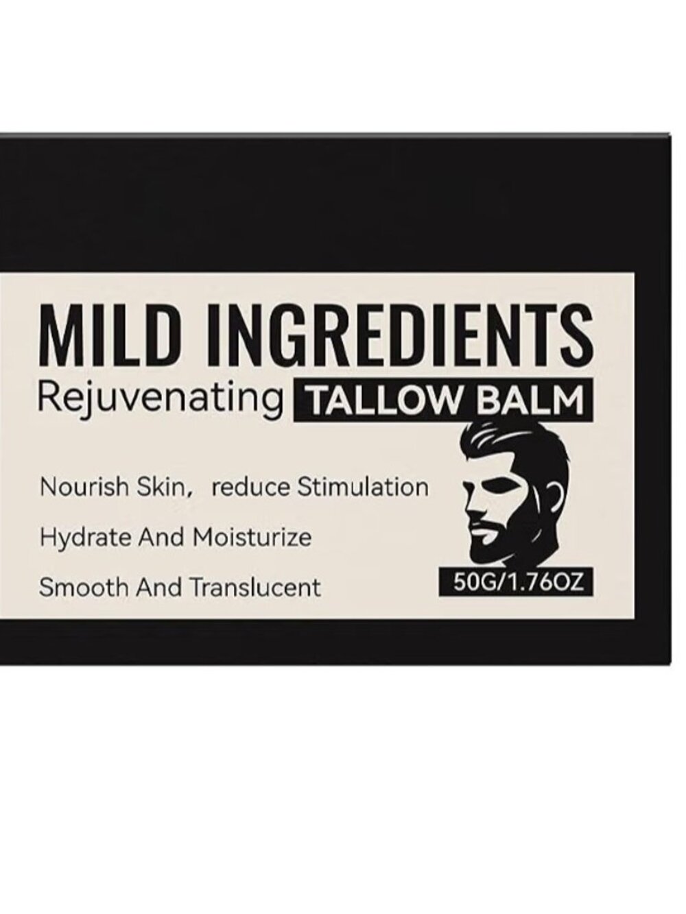 Rejuvenating Tallow Balm for Men, Long-Lasting Face Moisturizer